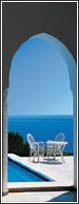 2-1067 Pool & Arches Door Mural