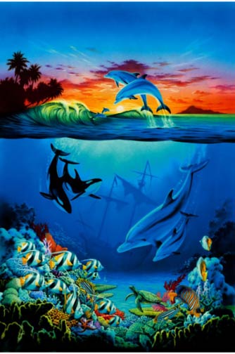 252-72005 Under the Sea Wall Mural 2