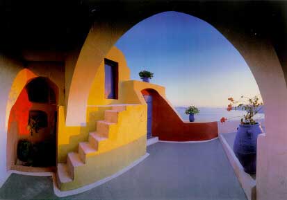 270 Santorini Arch Wall Mural
