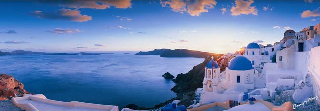 363 Santorini Panorama Wall Mural