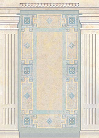 4-084 Country Marble Porch Wall Mural Extension
