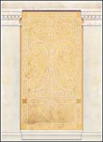 4-085D Amalfi Coast Balcony Wall Mural - panel