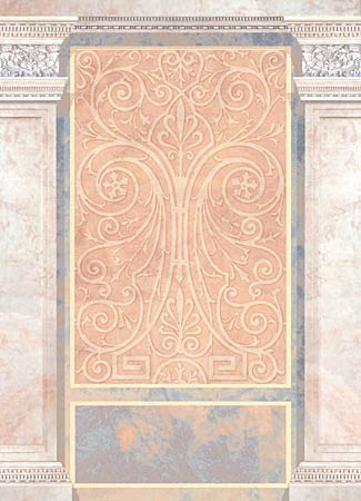 4-086B Venice Pillars and Streetlight Wall Mural Extension