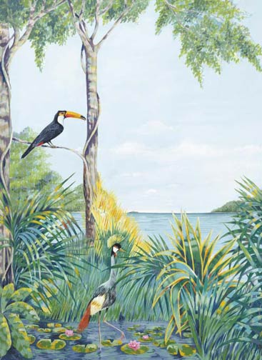 403 Blue Lagoon Wall Mural 2