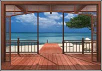 8-101 Beach Porch Wall Mural 1