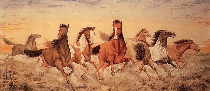 AK1451 Wild Horses Wall Mural 1