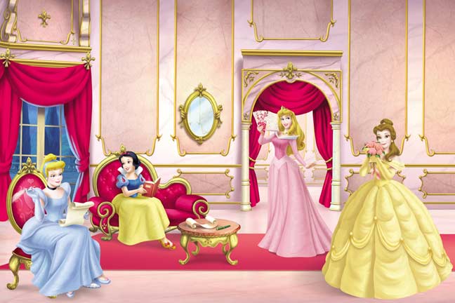 BM059901M Disney Ballroom Princess Wall Mural