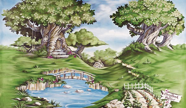 C819 Storybook Hollow Wall Mural