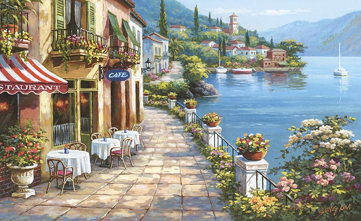 C840 Overlook Cafe Wall Mural