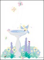 EW0503 Birdbath Wall Mural Kit