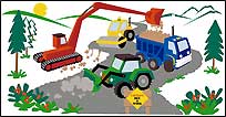 EW1002 Under Construction Wall Mural Kit - SMALL