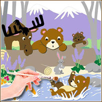 EW1293 Bear-ly Fishing Wall Mural Kit