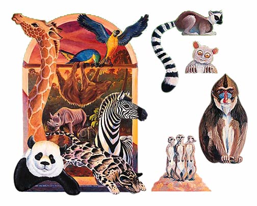 HA20261 Animal Diversity Window Mural