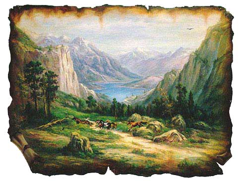 HA20271 American West Wall Mural