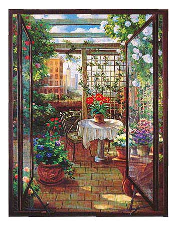 HA20272 In the City Window Accent Mural
