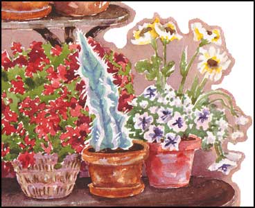 HA70241 Cactus Stand Accent Mural