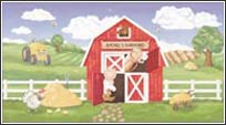 KA5814730FARM Down on the Farm Mural