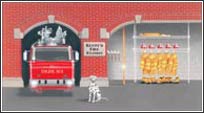 KA5814800FIREHOUSE Fire House Visit Mural