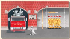 KA5814800FIREHOUSE Fire House Visit Mural