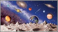 KA5814930SPACE Outer Space Mural
