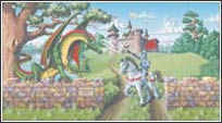 KA5814960KNIGHT King of the Castle Mural