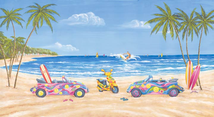 KA5815040SURF Surf's Up Mural