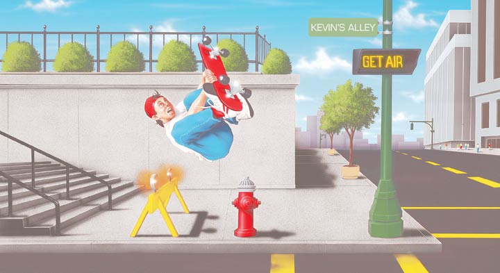 KA5815050SKATE Get Air Mural