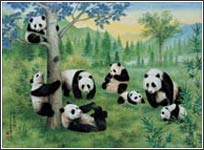 PR1010 Pandamonium Wall Mural 1