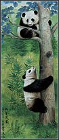 PR1210 Pandamonium Door Mural