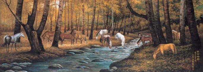 PR1450 The Gathering Wall Mural 1