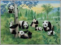 PR1810 Pandamonium Wall Mural 2