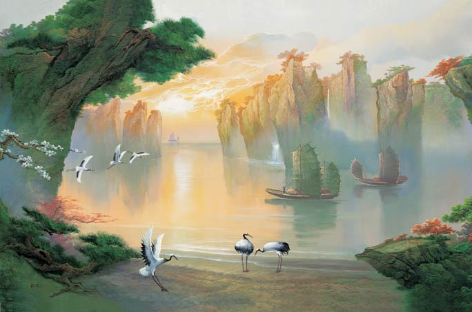 PR1815 Reflection Cove Wall Mural