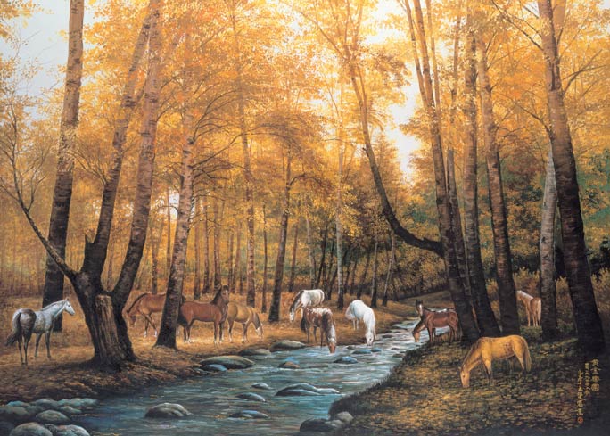 PR1850 The Gathering Wall Mural 2