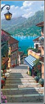 PR92086 Bellagio Path Door Mural