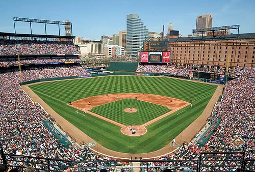 SB1068 Stadium Large Wall Mural - Oriole Park at Camden Yards - Baltimore Orioles