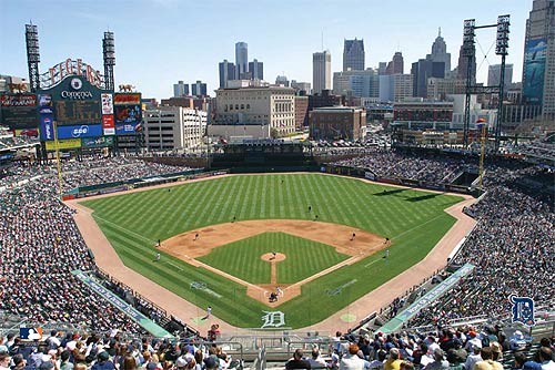 SB2028 Stadium Large Wall Mural - Comerica Park - Detroit Tigers