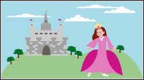 WN0007 Princess Wall Mural