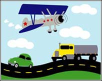 WN0011 On the Move Wall Mural Kit