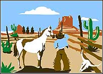 WN0026 Cowboy Wall Mural Kit