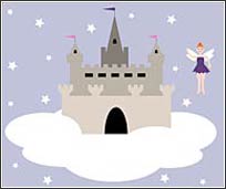 WN0503 Fairy Castle Wall Mural Kit