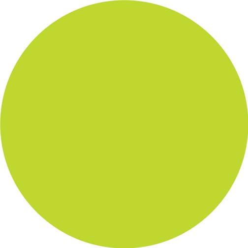 BRWP90227 Wall Pops! in.stylin' greenin. Green Dot - 5 Pieces