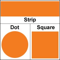 BRWPCOLORTOTALORANGE Wall Pops! in.totally orangein. Orange