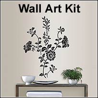 BRWPK9818 Wall Pops! Brocade Wall Art Kit - 19 Pieces