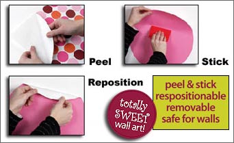 BRWP99845 Wall Pops! in.paisley pleasein. Strip in Red/Pink