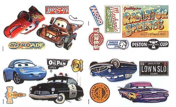 BM1779 CARS Victory Lane Wall Decals