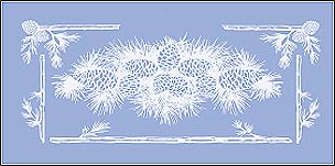 BM83000980 Pinecone Instant Etching Stencil