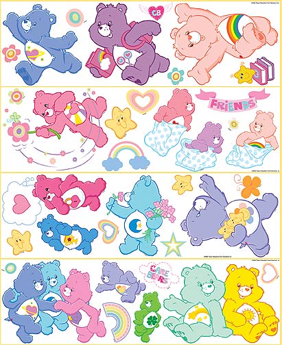 BRST96400 Care Bears Jumbo Wall Decals