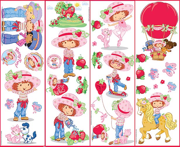 BRST96401 Strawberry Shortcake Jumbo Wall Decals