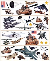 BRST96411 Military Jumbo Wall Decals