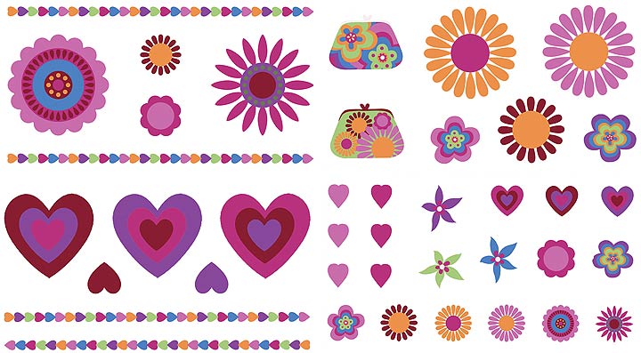 BU1167 Cosmo Chic Wall Decals
